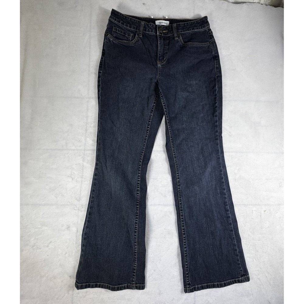 Coldwater‎ Creek Womens Bootcut Jeans Blue Denim 5 Pockets Design Streetwear P6